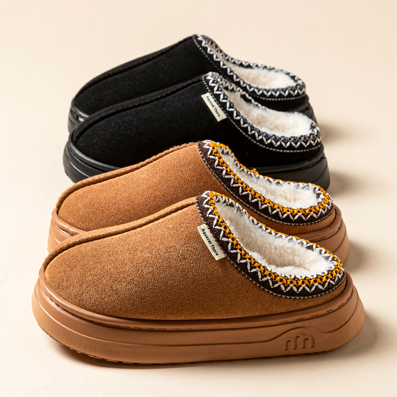 Men'S Shoes To Women'S - Winter Anti-slip Women's Soft Slipper Boots