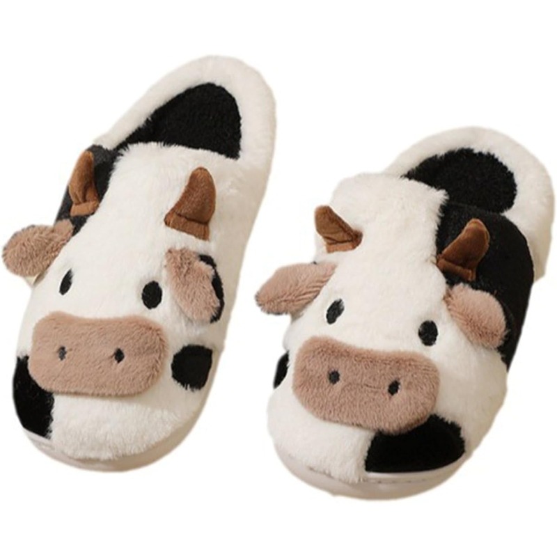 Men'S Shoes To Women'S - Slippers For Women,Cow Slippers,Womens Fuzzy Slippers,Cute