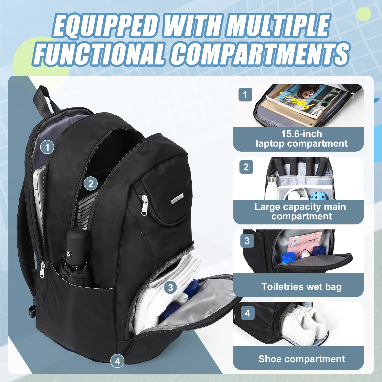 Tennis Bag Tennis Backpack 2 R - đánh giá và giá Men'S Shoes To Women'S