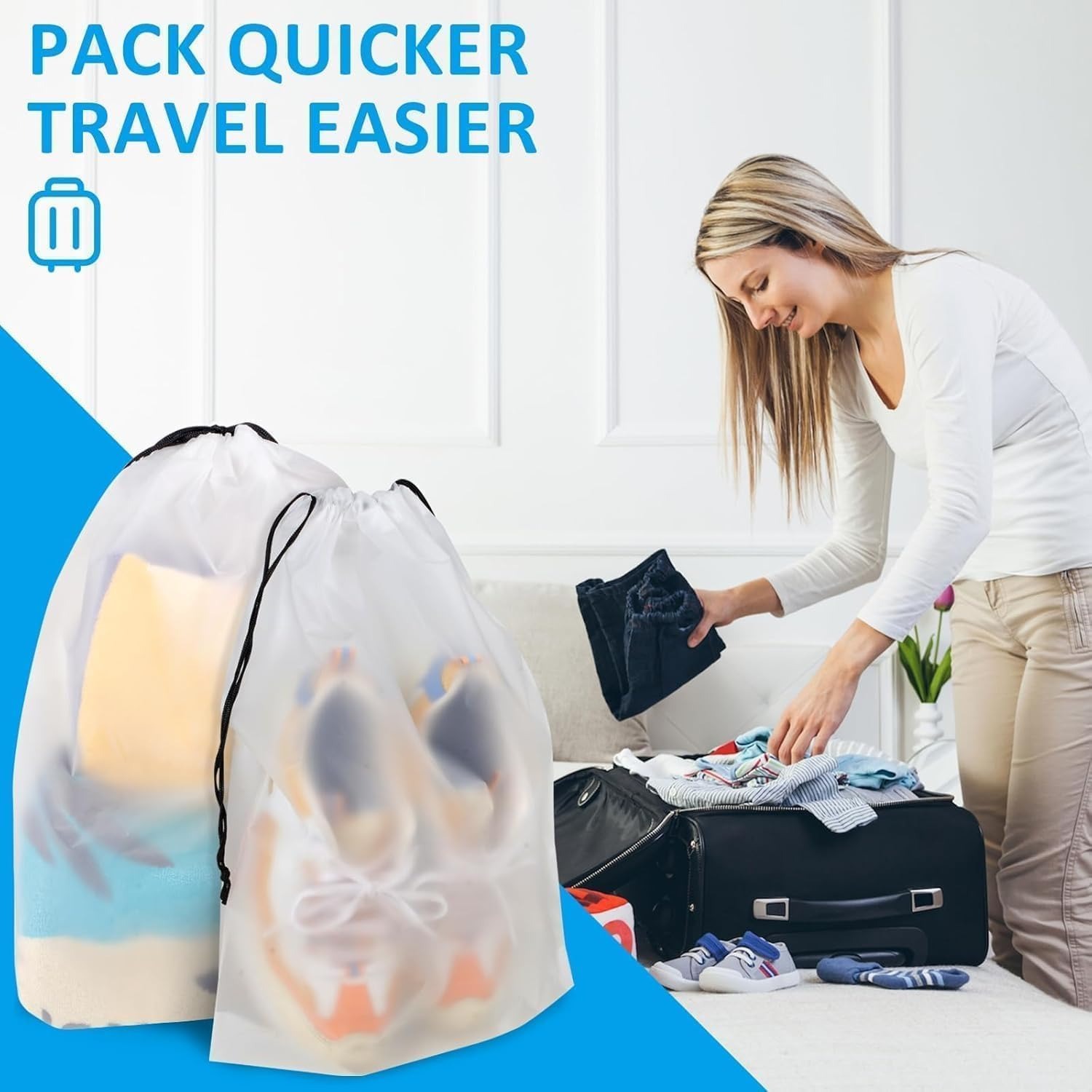 10 Pcs Waterproof Travel Draws - đánh giá và giá Men Shoes Essentials