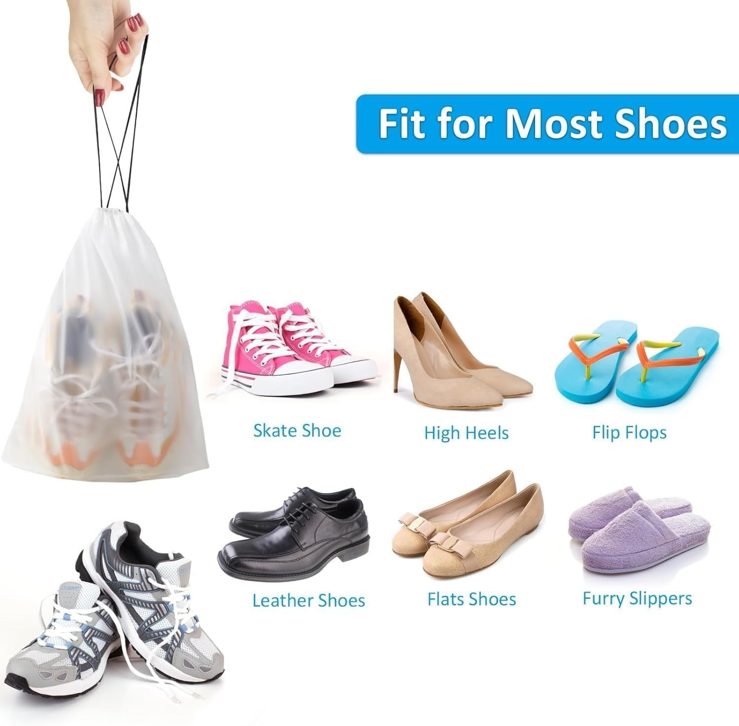 10 Pcs Waterproof Travel Draws - đánh giá và giá Men Shoes Essentials