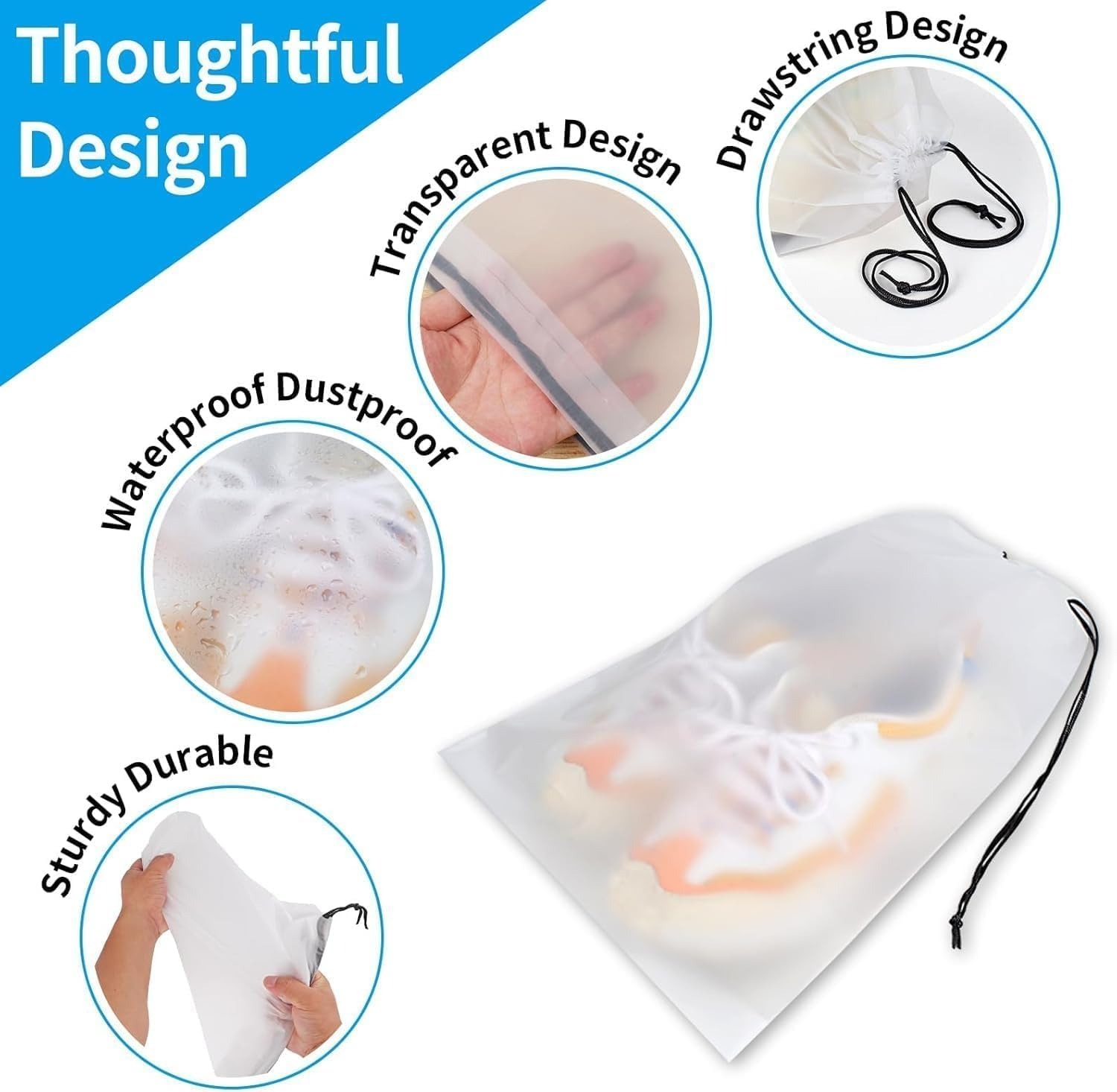 10 Pcs Waterproof Travel Draws - đánh giá và giá Men Shoes Essentials