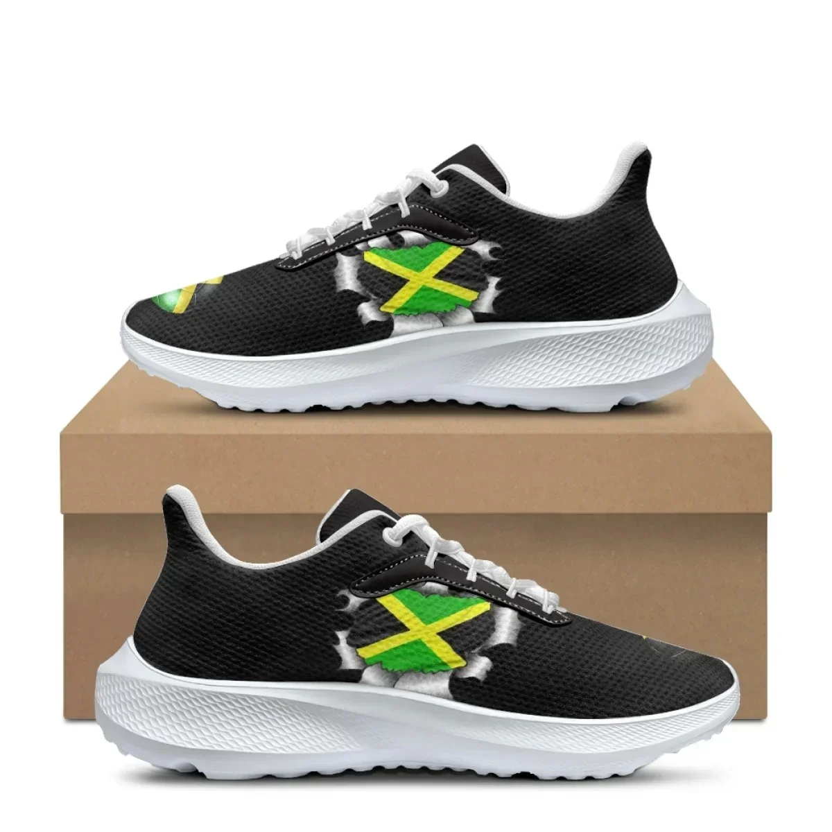 Brazil Flag Art Design Soccer  - đánh giá và giá Men Shoes Trainers