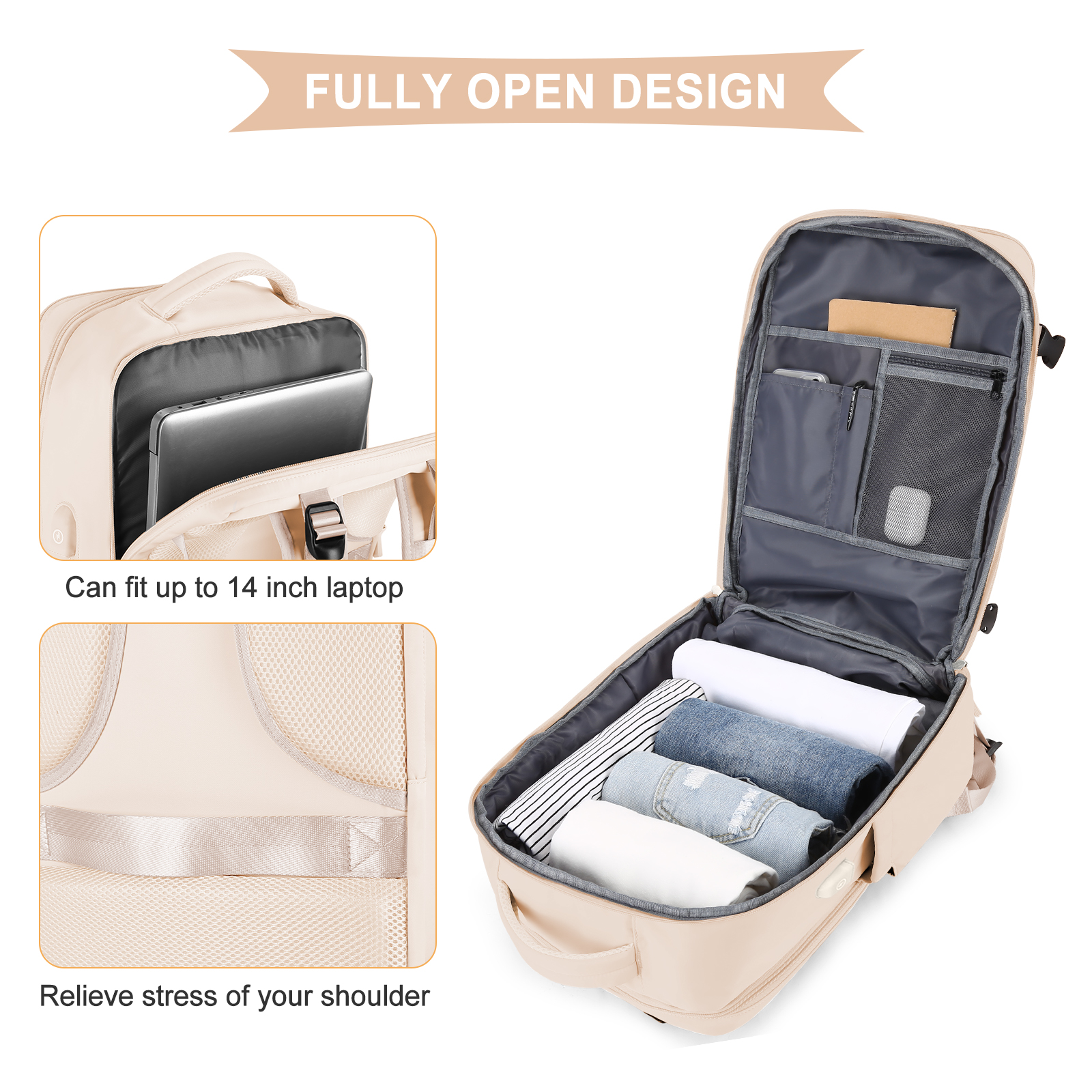 Large Travel Backpack for Men  - đánh giá và giá Men'S Shoes To Women'S