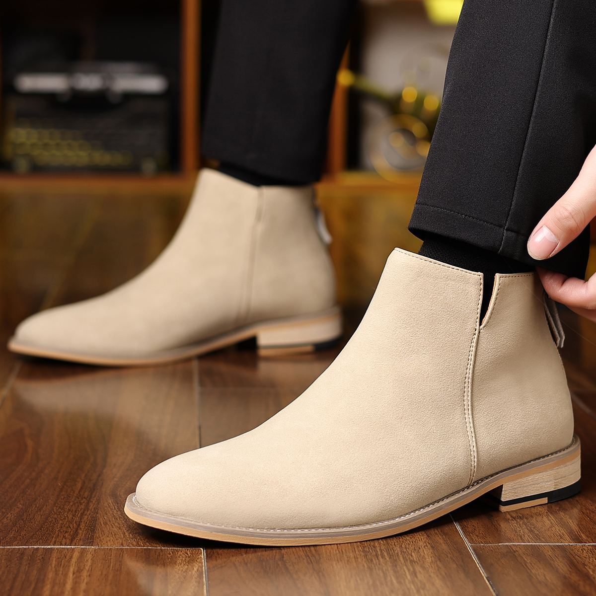 Spring Autumn High-Top Leather - đánh giá và giá Men'S Shoes Business Casual